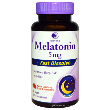 Private label Vegan Flavor Pure 3MG Melatonin tablet capsules with Multivitamin For Sleeping Well